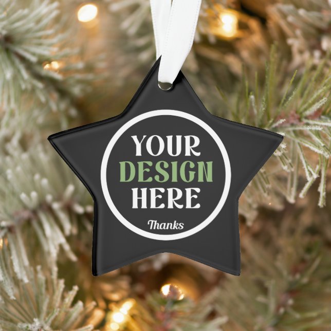 custom, unique, sleek & minimalist ornament (Tree)