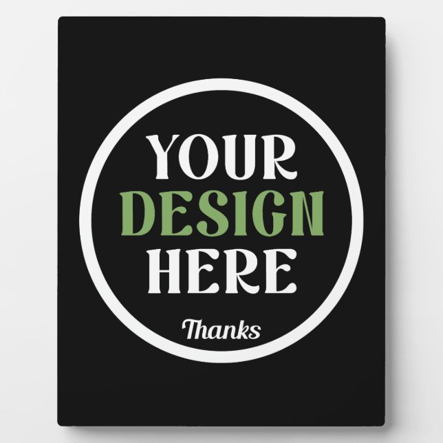 custom, unique, sleek & minimalist plaque (Front)