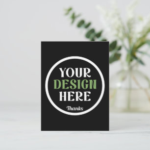 custom, unique, sleek & minimalist postcard