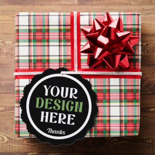 custom, unique, sleek & minimalist tree decoration card