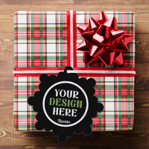 custom, unique, sleek & minimalist tree decoration card