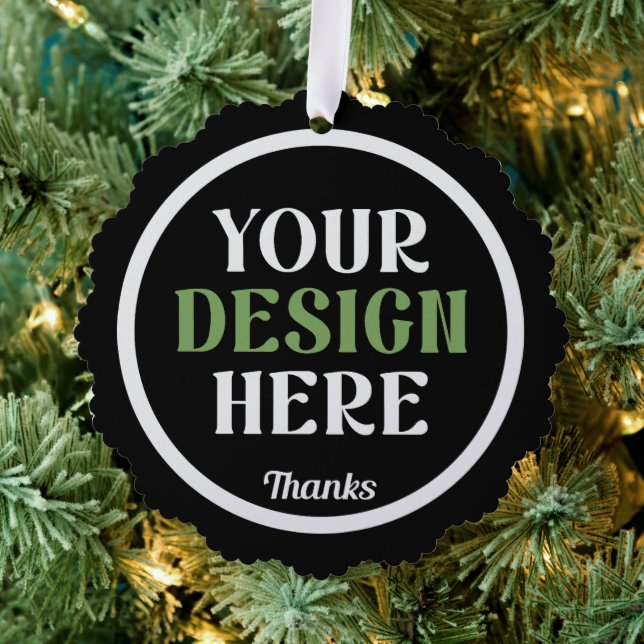 custom, unique, sleek & minimalist tree decoration card (Insitu (Tree))