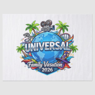Custom Universal Florida Family Vacation 2026 Shir Tissue Paper