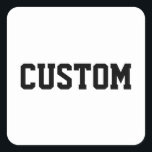 Custom University College Letter Dad Gift for him Square Sticker<br><div class="desc">Personalized daddy golf lover sport,  customized stag do night Christmas,  her personalised present from wife,  varsity father's day customizable groom,  birthday bachelor party golfer merch,  father in law tournament favor,  groom best man groomsman usher,  daughter son mom mother mum,  quote saying granddaughter aunt uncle,  grandson niece nephew husband boyfriend</div>