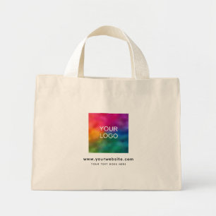 Custom Upload Add Company Website Logo Here Mini Tote Bag