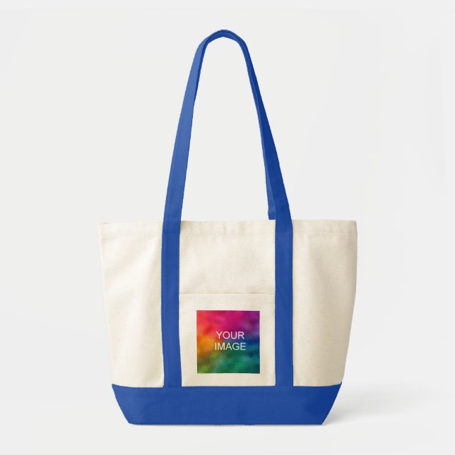 Custom Upload Add Image Logo Photo Template Tote Bag (Front)