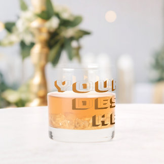 Custom Upload Design Product Whiskey Glass