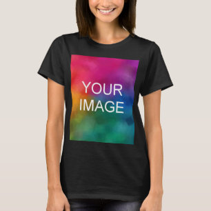 Custom Upload Photo Womens Modern Template T-Shirt