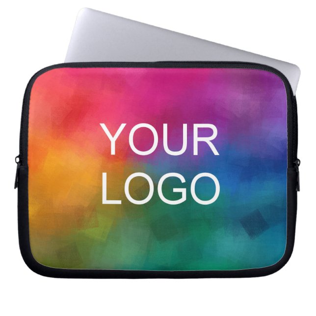 Custom Upload Your Logo Here Add Text Template Laptop Sleeve (Front)
