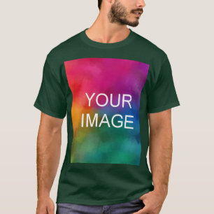Custom Upload Your Logo or Photo Mens Modern T-Shirt