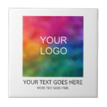 Custom Upload Your Own Logo Here Business Ceramic Tile<br><div class="desc">Custom Elegant Template Upload Your Own Business Company Logo Square Ceramic Tiles.</div>