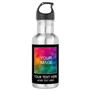 Custom Upload Your Photo Image Or Logo Template 532 Ml Water Bottle