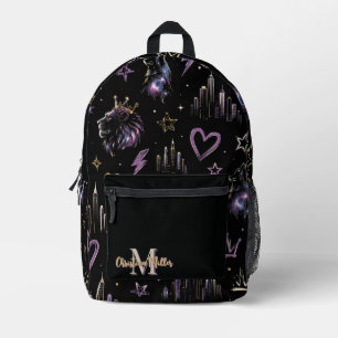 Custom Urban Graffiti Cosmic Doodle  Printed Backpack