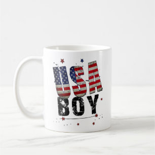 Custom USA Boy Coffee Mug