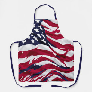 Custom USA Flag - Personalized Patriotic Vibes Apron