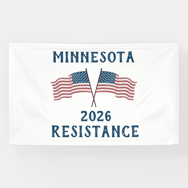 Custom USA Flag Resistance  Banner (Horizontal)