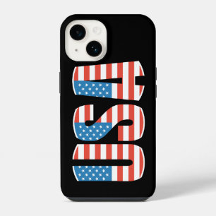 Custom USA National Flag iPhone 14 Case
