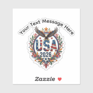 Custom USA National Soccer Bald Eagle Logo