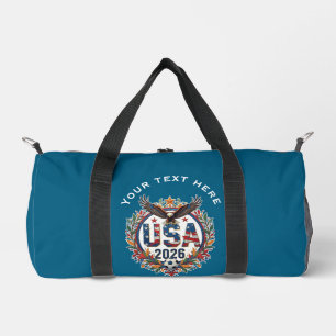 Custom USA National Soccer Team Bald Eagle Logo v1 Duffle Bag
