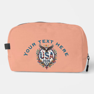 Custom USA National Soccer Team Bald Eagle Logo v2 Dopp Kit