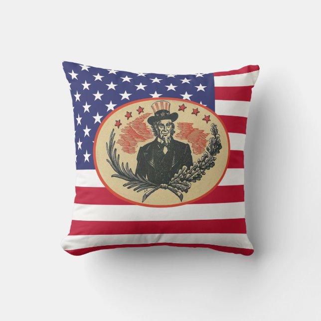 Custom USA President Flag Cushion (Front)