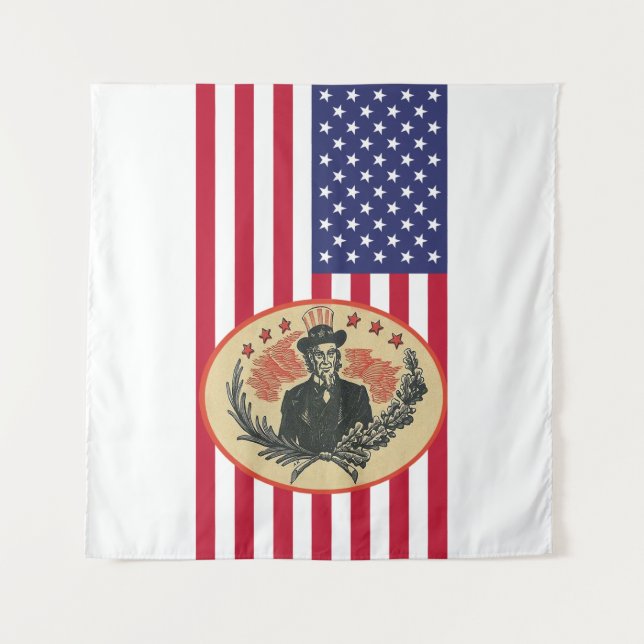 Custom USA President Flag Tapestry (Front)