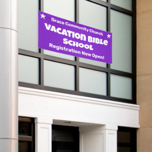 Custom Vacation Bible School Banner