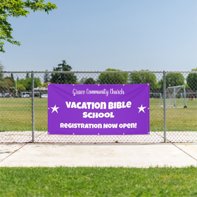 Custom Vacation Bible School Banner (Insitu)