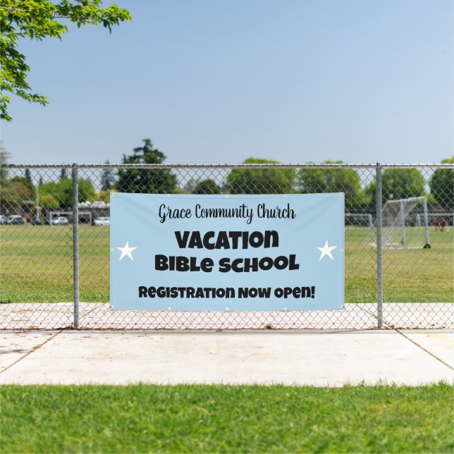 Custom Vacation Bible School Banner (Insitu)