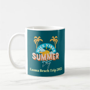 Custom Vacation Gift cup - Vibrant Summer Day Mug