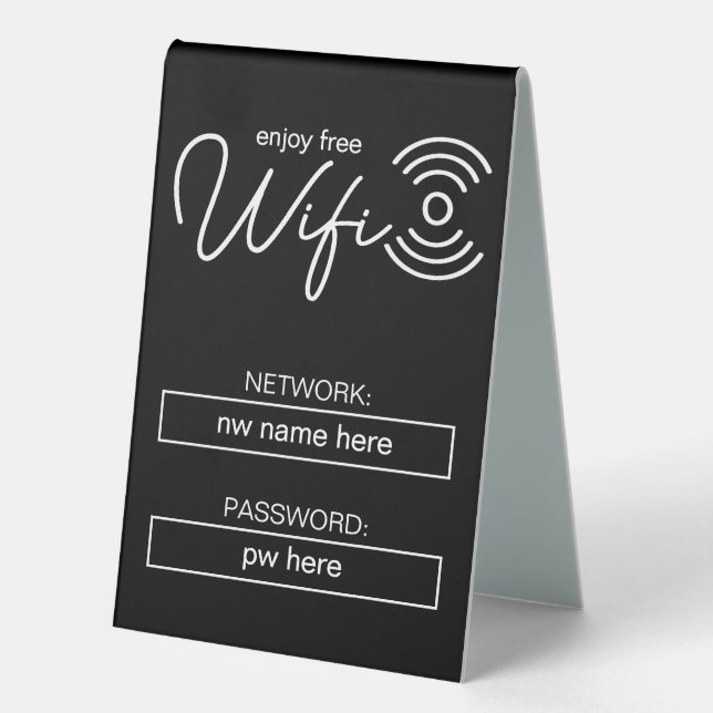 Custom Vacation Rentals Home Wifi Instructions (Front)