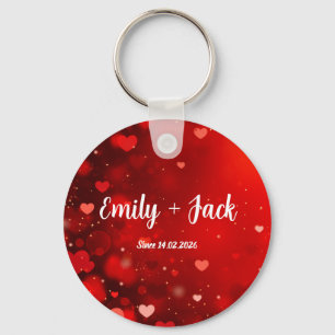Custom Valentine Love Gift for Him & Her Key Ring
