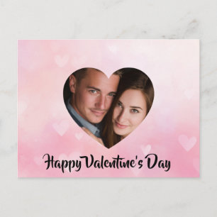 Custom Valentine’s Day Heart-Shaped Photo Card