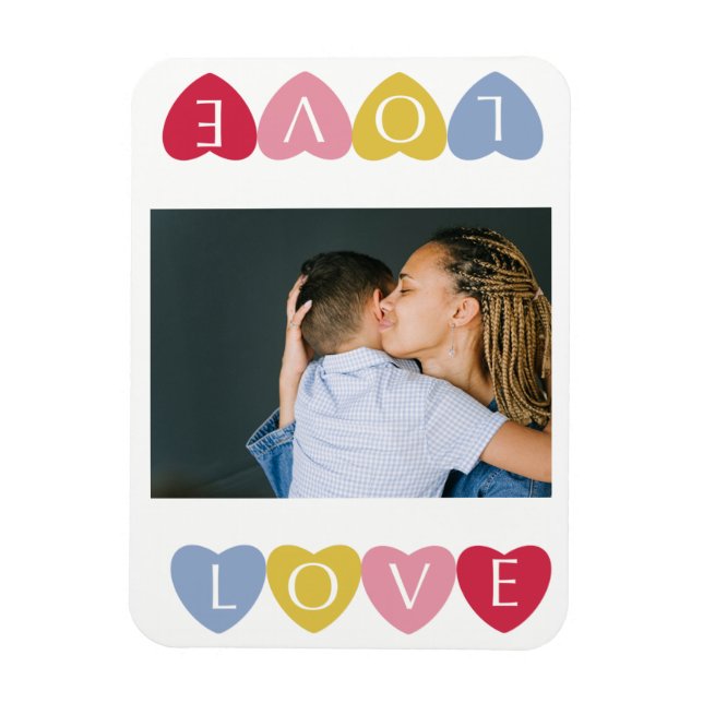 Custom valentine's day love photo collage    magnet (Vertical)