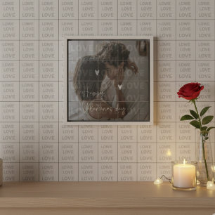 Custom Valentine's Day Romantic Couple Photo  Ceramic Tile