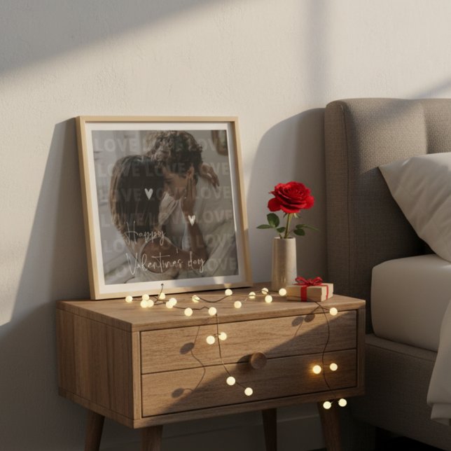 Custom Valentine's Day Romantic Couple Photo  Print (Creator Uploaded)