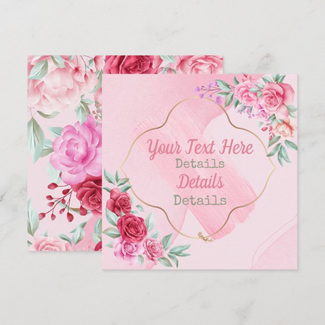 Custom Valentine's Holiday Card (Front/Back)