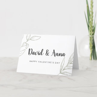 Custom Valentine's Name Card For Couple
