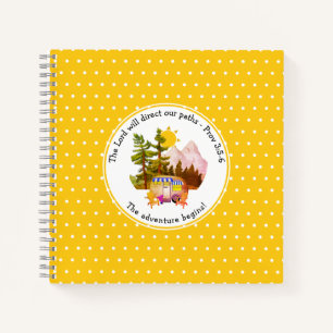 Custom VAN LIFE ADVENTURE Christian Notebook