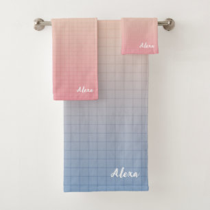 Custom Vaporwave Bath Towel Set