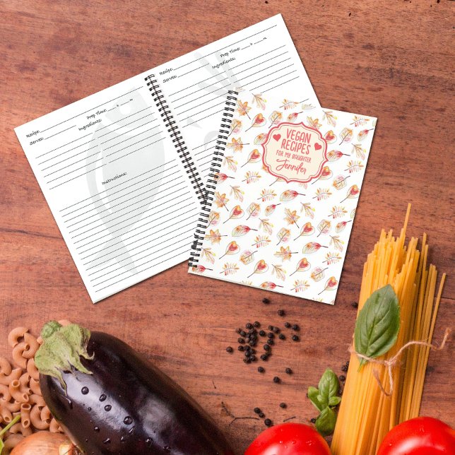 Custom Vegan Recipes for my daughter,  Notebook (Creator Uploaded)