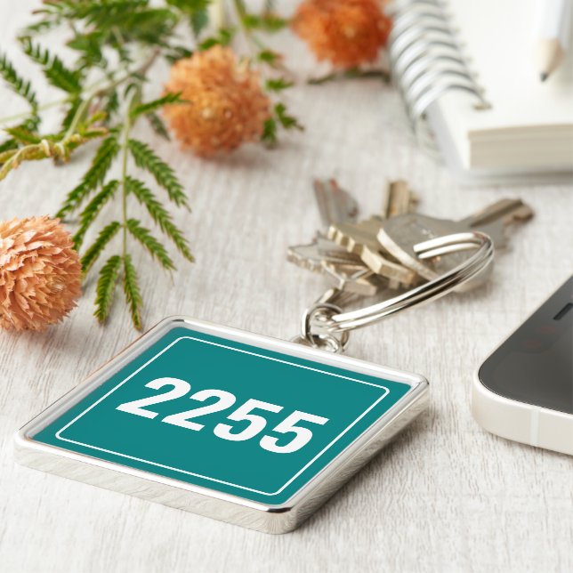 Custom Vehicle Number Plate Keychain (Side)