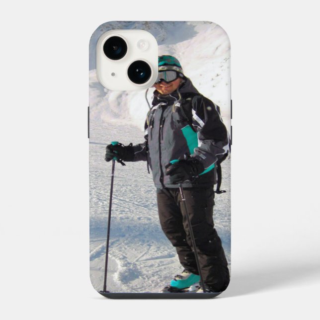 Custom Vertical Photo Template iPhone Case (Back)