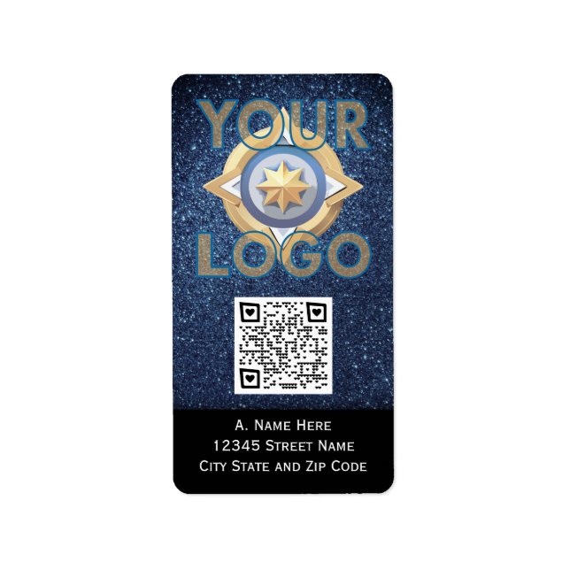 Custom Vertical Stickers with QR code Professional (Front)