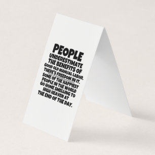 Custom Vertical Tent Fold Folded Business Card