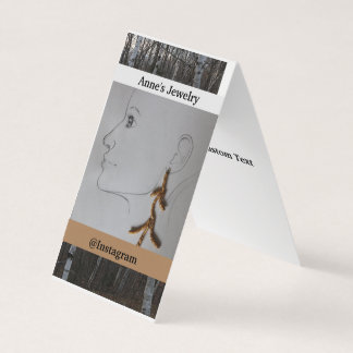 Custom Vertical Tent Fold Folded Business Card