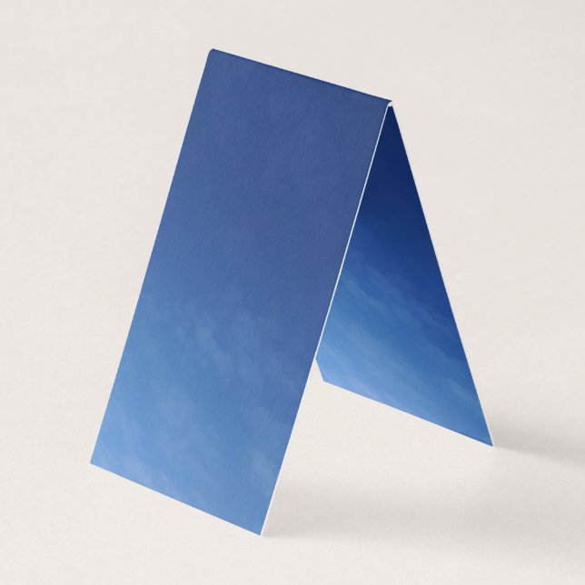 custom vertical tent Fold Folding Business Card (Front)