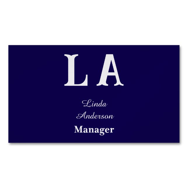 Custom vibrant professional 	Magnetic business card (Front)