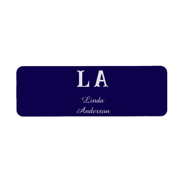 Custom vibrant professional return address label (Front)