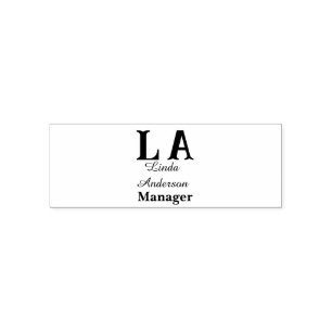 Custom vibrant professional self-inking stamp